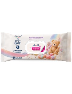 Idrofil 72 Salviettine Baby Imbevute - Misura Xl - Marshmallow